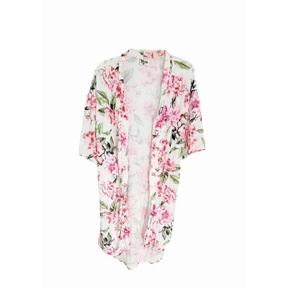 Show Me Your MuMu Other - Show Me Your Mumu Womens White Floral Brie Robe‎ Garden Of Blooms One Size